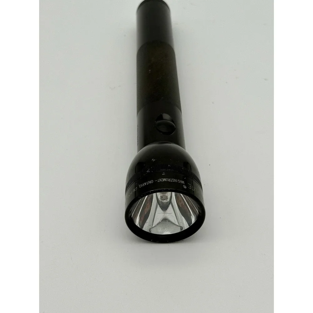 Vintage Mag-Lite 3D Cell Flashlight Black USA Made Tested Working No Batteries
